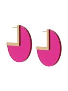 Isabel Marant Asphalt Geometric-shaped Earrings - Pink