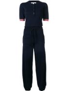 Chinti & Parker Short-sleeve Jumpsuit - Blue