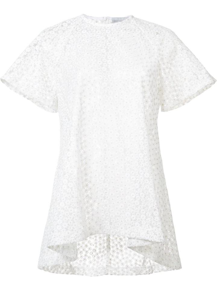 Rebecca Vallance Farina Oversized T-shirt, Women's, Size: 8, White, Nylon/polyester
