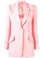 Alexander Mcqueen Ruffle Detail Blazer - Pink