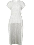 Christian Siriano - Asymmetric Sequin Blouse - Women - Sequin - 6, Women's, White, Sequin