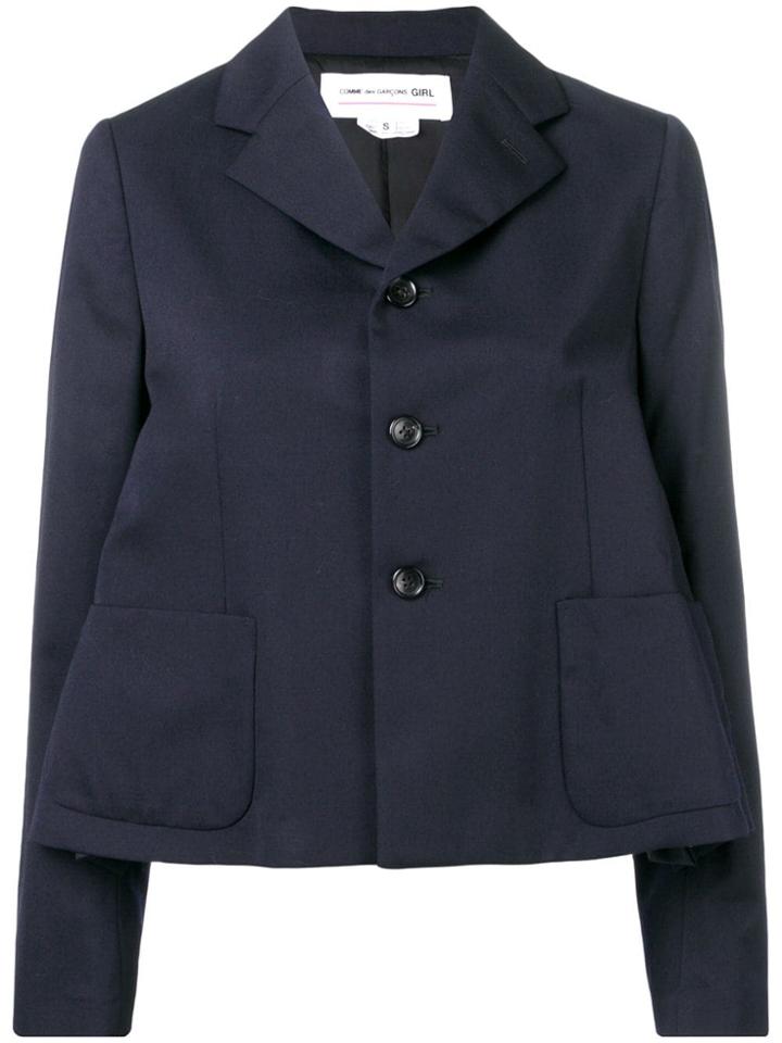 Comme Des Garçons Girl Cropped Boxy Jacket - Blue
