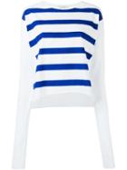 Io Ivana Omazic Thumb Detail Striped Sweatshirt, Women's, Size: M, White, Cotton
