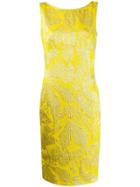 Aspesi Fitted Shift Midi Dress - Yellow
