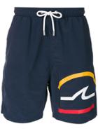 Paul & Shark Logo Drawstring Shorts - Blue