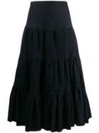 Chloé Dark Wash Denim Skirt - Blue