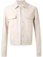 Maison Margiela Zip-up Denim Jacket, Men's, Size: 52, Nude/neutrals, Cotton