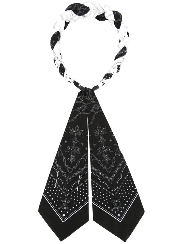 Takahiromiyashita The Soloist Bandana Tie Scarf - White