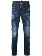 Dsquared2 Denim Slashed Knee Jeans - Blue
