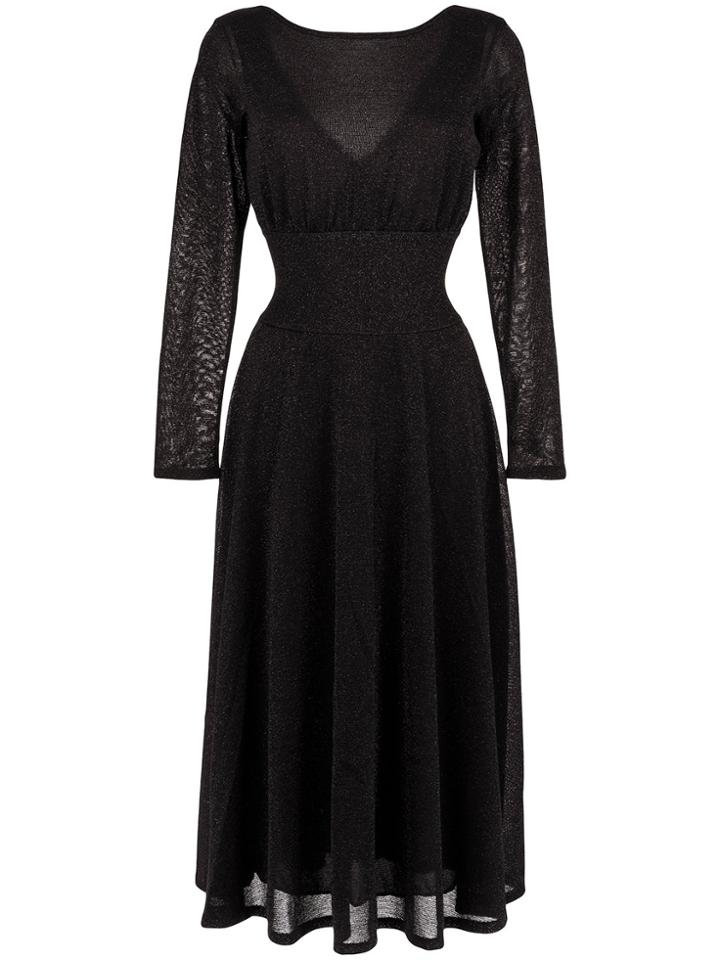Cecilia Prado Safira Tricot Long Dress - Black