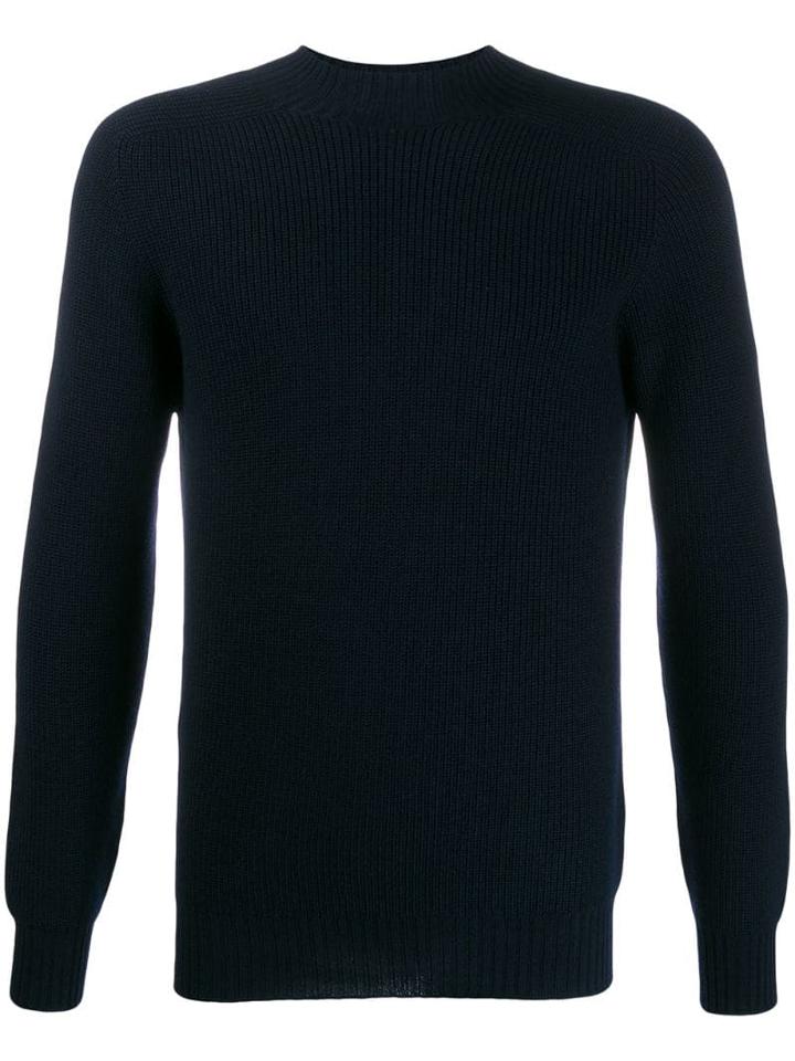 Tagliatore Textured Jumper - Blue