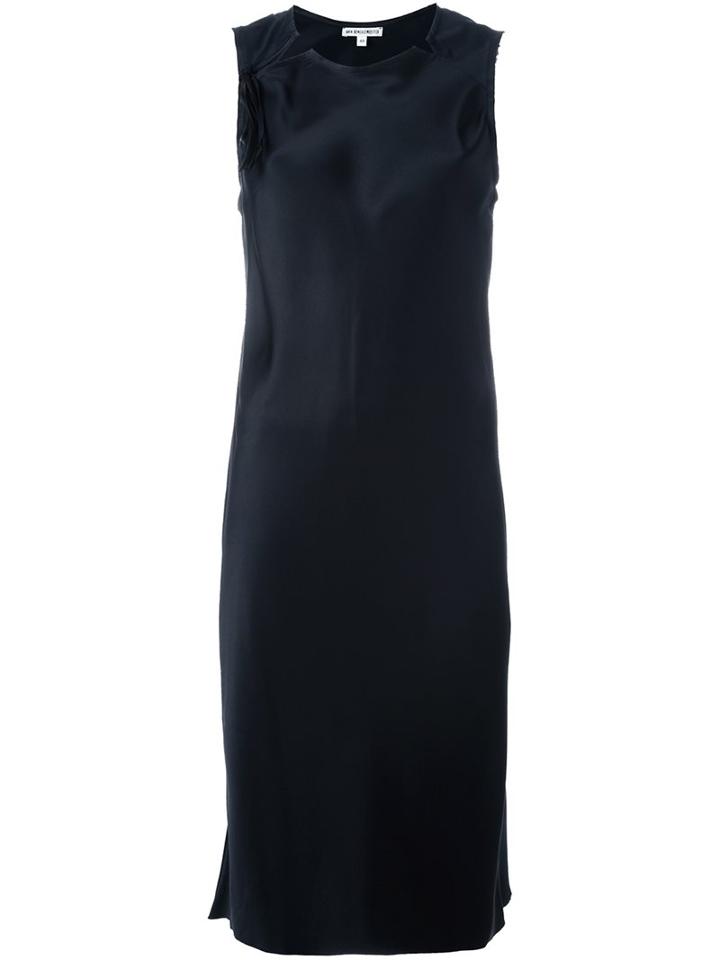 Ann Demeulemeester Blanche Cutout Neck Dress, Women's, Size: 42, Black, Silk