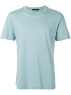 Qasimi - Seaming Detail T-shirt - Men - Cotton - M, Blue, Cotton