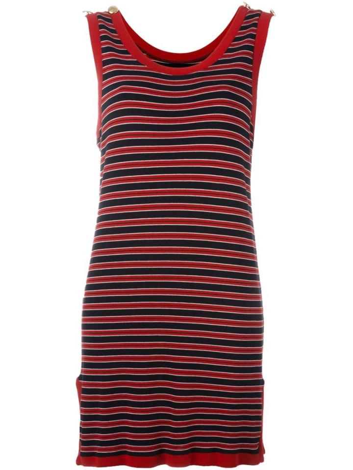 Moschino Vintage Striped Tank Dress