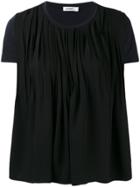 Jil Sander Draped T-shirt - Black