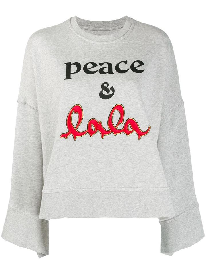 Lala Berlin Logo Sweatshirt - Grey