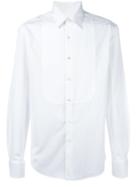 Salvatore Ferragamo Tuxedo Shirt, Men's, Size: 42, White, Cotton