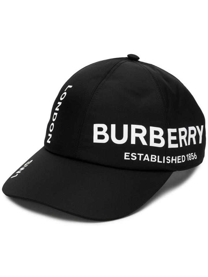 Burberry Logo Baseball Cap - Black