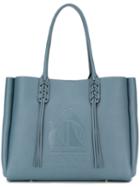 Lanvin Fringed Tote, Women's, Blue