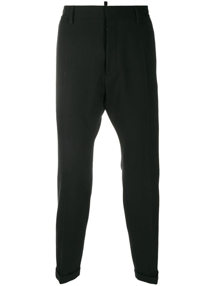 Dsquared2 Mid-rise Tapered Trousers - Black