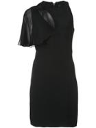 Cushnie Asymmetrical Mini Dress - Black