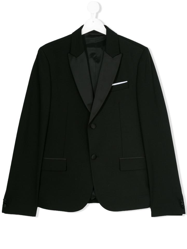Neil Barrett Kids Teen Tuxedo Blazer - Black