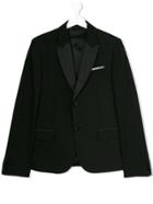 Neil Barrett Kids Teen Tuxedo Blazer - Black