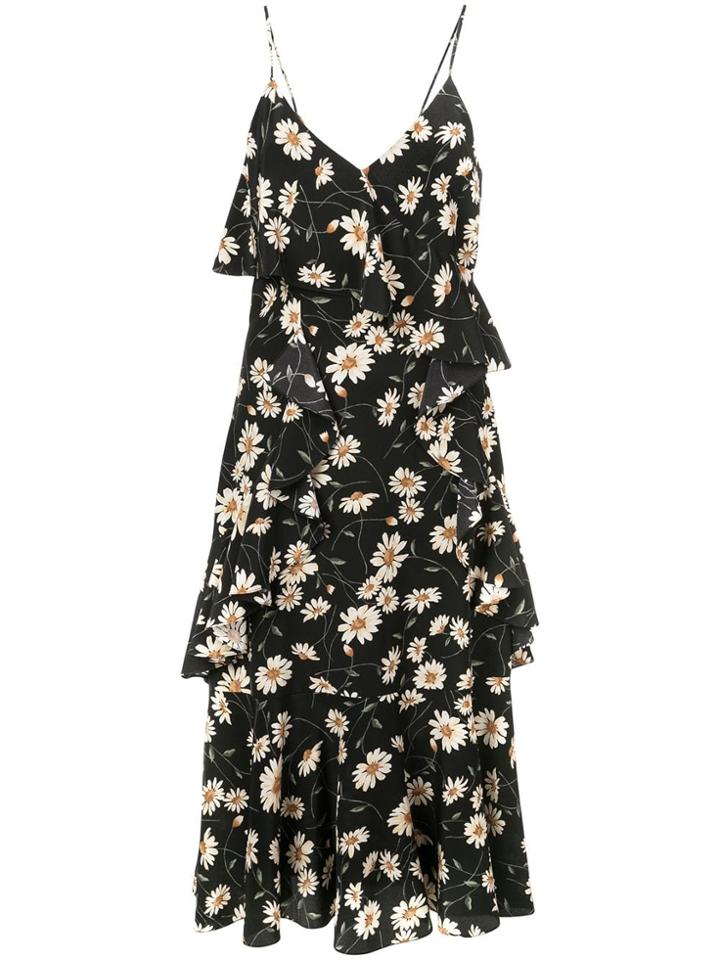 Michael Kors Collection Ruffled Day Dress - Black