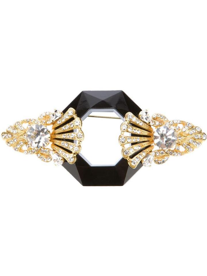Gianfranco Ferre Vintage Faceted Gem Brooch