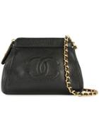 Chanel Vintage Chanel Cc Cain Shoulder Bag - Black