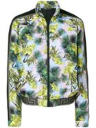 Versace Palm Print Bomber Jacket - Multicolour