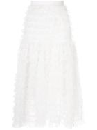 Bambah Victorian Lace Midi Skirt - White
