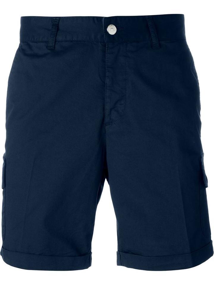 Hydrogen Cargo Shorts, Men's, Size: 33, Blue, Cotton/spandex/elastane