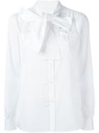 Dsquared2 Bow Detail Shirt, Women's, Size: 44, White, Cotton