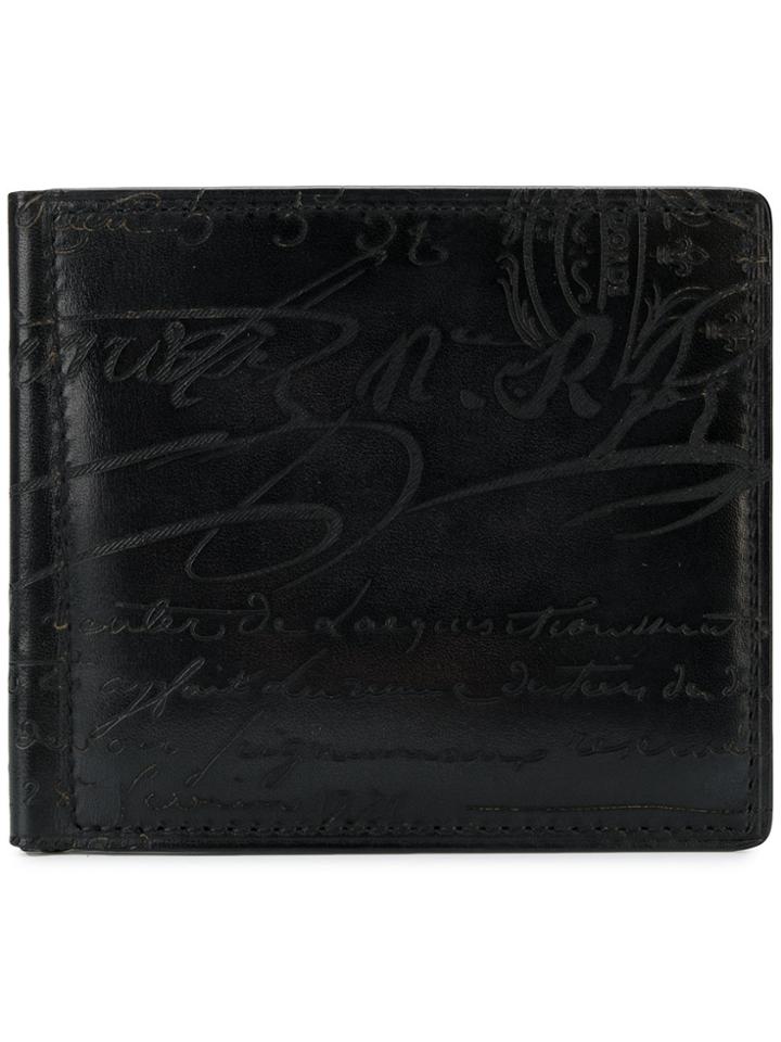 Berluti Embossed Billfold Wallet - Black