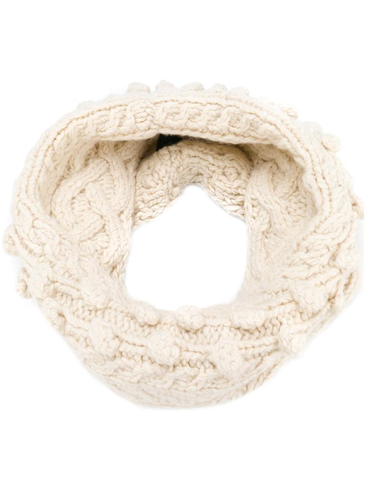 Pringle Of Scotland Cable Knit Snood - Nude & Neutrals