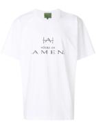 Amen Crew Neck Logoed T-shirt - White
