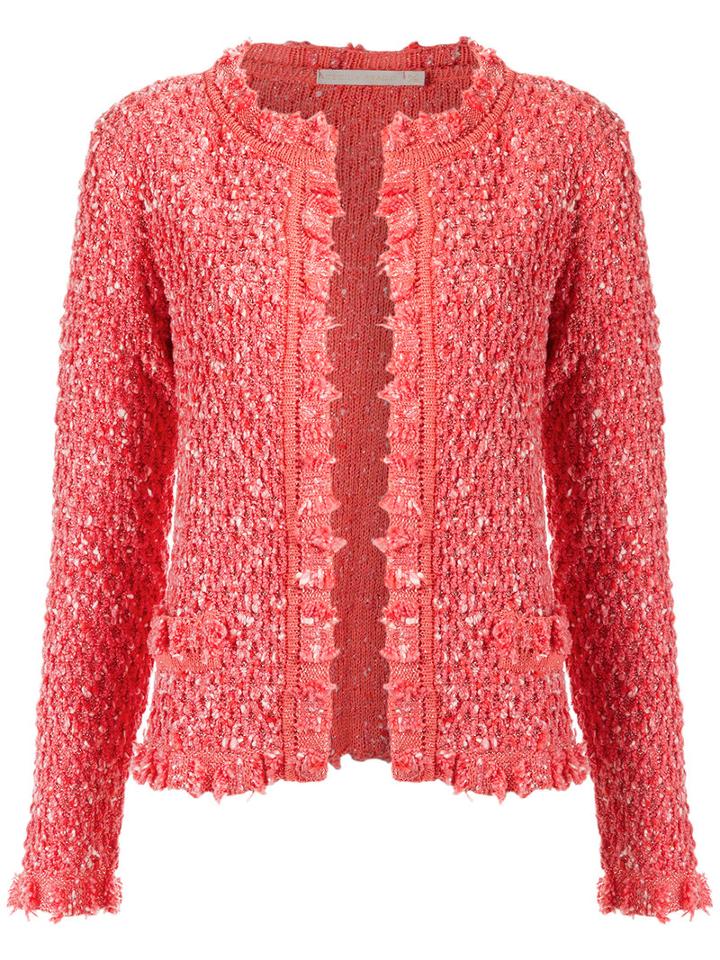 Cecilia Prado - Knit Cardigan - Women - Acrylic/lurex/polyamide - P, Pink, Acrylic/lurex/polyamide