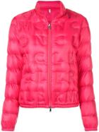Moncler Logo Quilted Padded Jacket - Pink