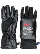 Off-white Logo Detail Padded Gloves - Black
