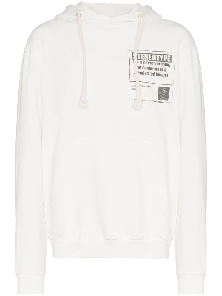 Maison Margiela Stereotype Hooded Sweatshirt - White