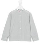 Amaia Mandarin Neck Striped Shirt, Boy's, Size: 8 Yrs, Grey