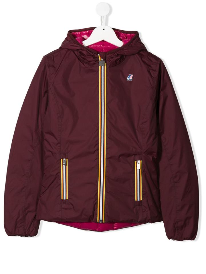 K Way Kids Lily Thermo Plus Padded Jacket - Red