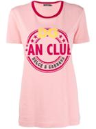 Dolce & Gabbana Fan Club Print T-shirt - Pink