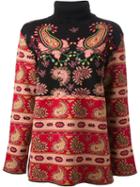 Kenzo Vintage Intarsia Paisley Sweater