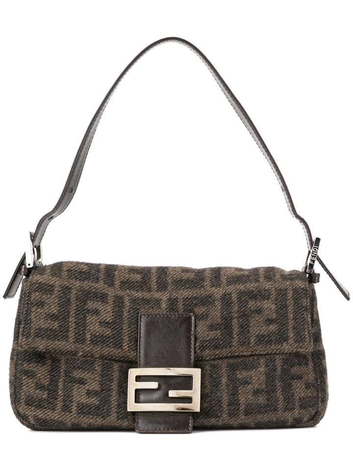 Fendi Vintage Zucca Pattern Mamma Bucket Hand Bag - Brown