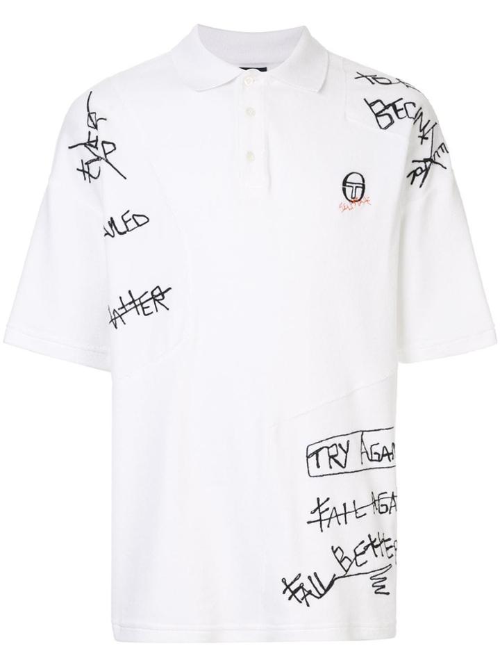 Selfmade By Gianfranco Villegas Hand-embroidered Polo Shirt - White