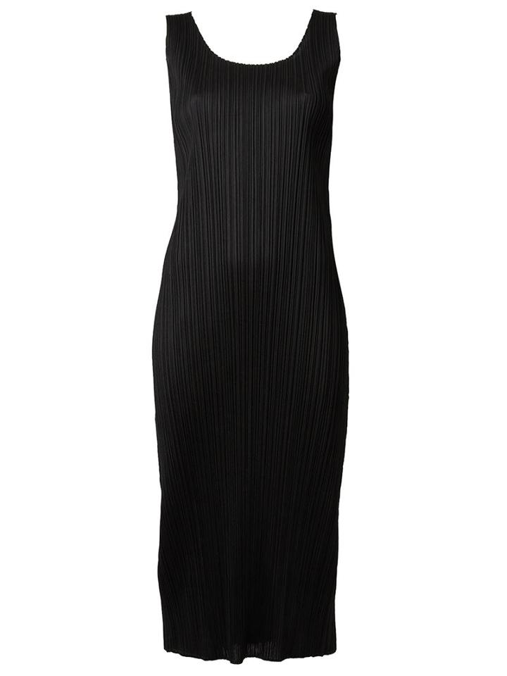 Issey Miyake Pleated Midi Column Dress