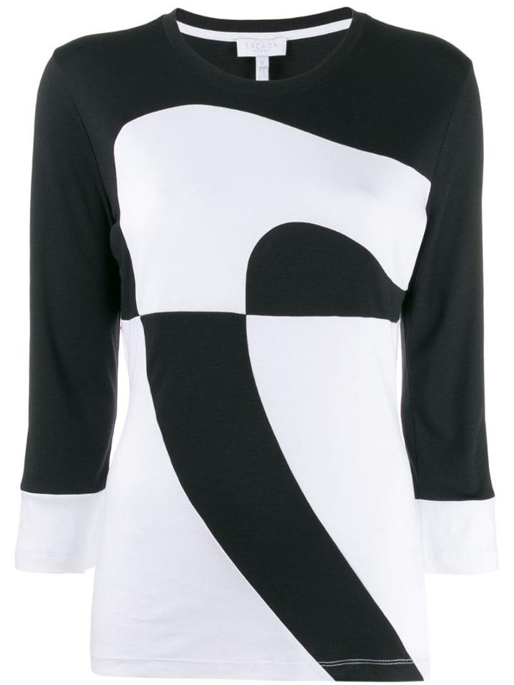Escada Sport Two-tone Knit Jumper - Black