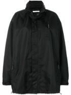 Givenchy Oversized Logo Embroidered Windbreaker Jacket - Black